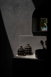 De Whoopy Vaas - Zwart Naturel - S - WeAreTables